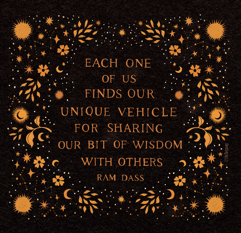 "Unique" Ram Dass Quote 8x8
