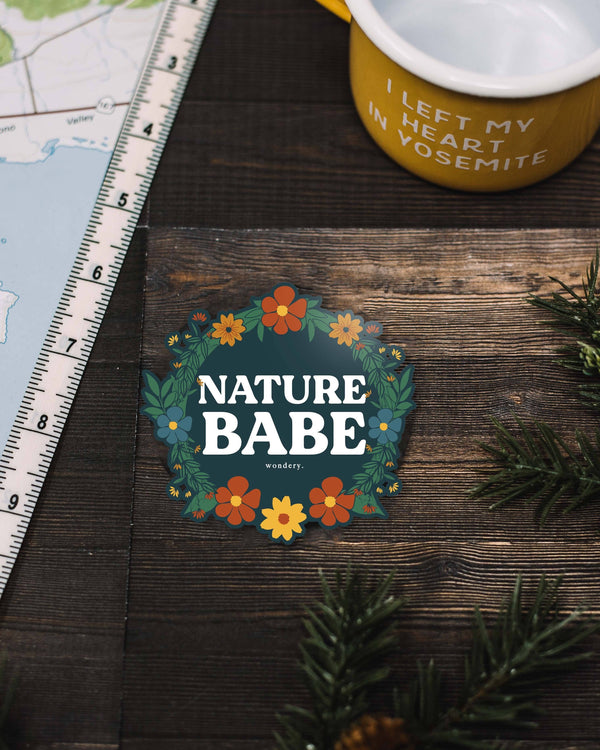Floral Nature Babe Sticker