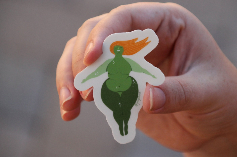 Fat Lady Stickers